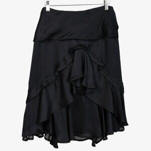 Yves Saint Laurent 2003 Ruched Silk Skirt